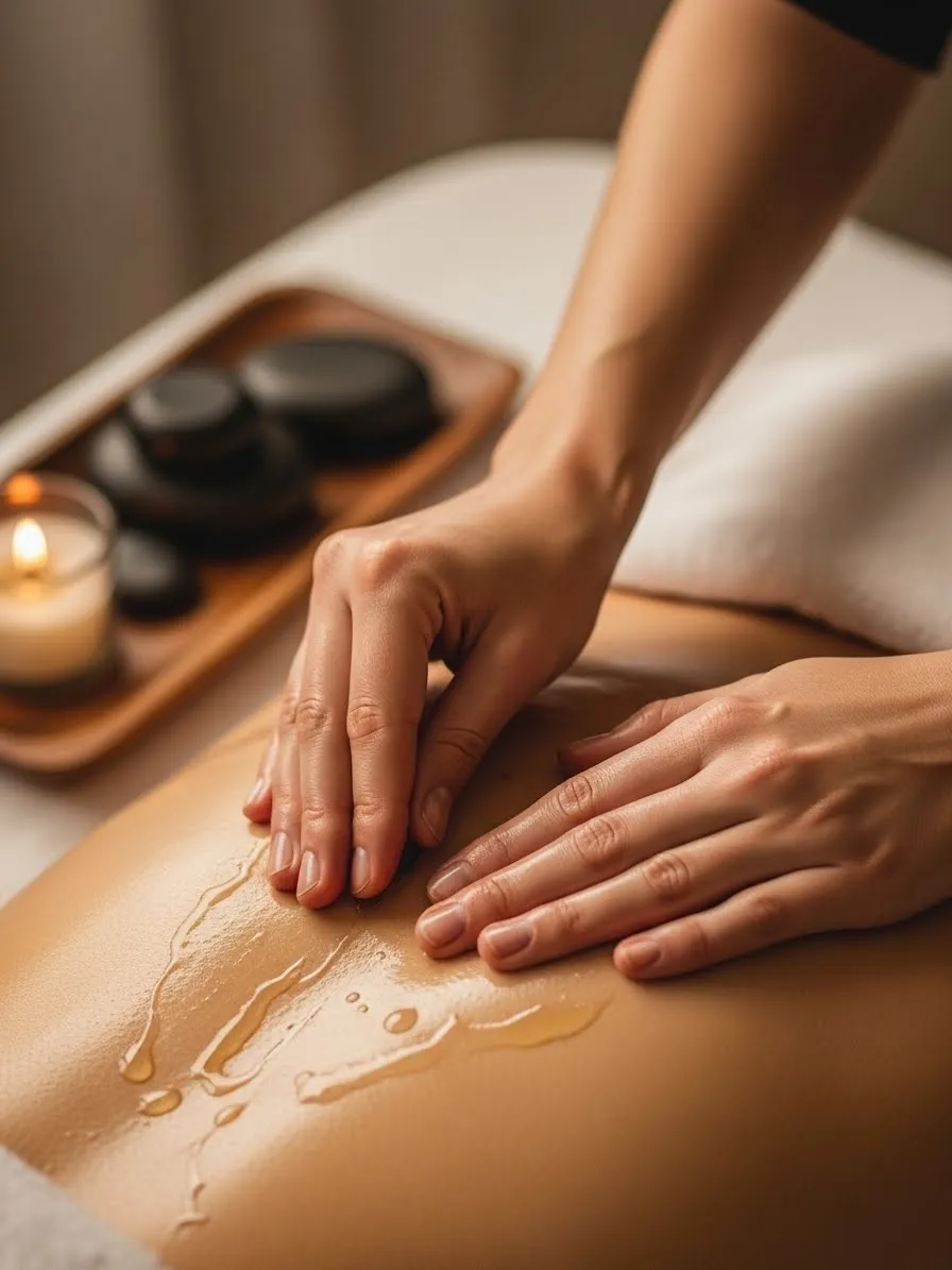 강남구출장마사지 전문 용품 - 타이 기법용 발 마사지 도구와 아로마 오일 세트